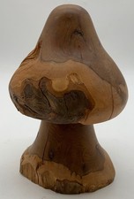 Handcrafted wooden mushroom for sale  CROWTHORNE
