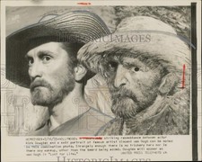 1955 Press Photo Ator Kirk Douglas Adicionado ao Auto-Retrato de Vincent Van Gogh comprar usado  Enviando para Brazil