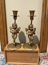 Metal cherub candle for sale  Hiram