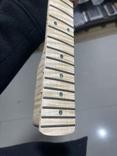 4a redondo aço inoxidável 22 trastes cor natural Flame Maple braço de guitarra elétrica,, comprar usado  Enviando para Brazil