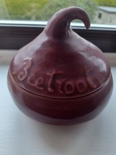 Beetroot ceramic pot for sale  HEREFORD