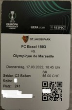Ticket billet stub d'occasion  Strasbourg-