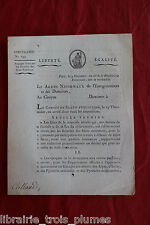 Août 1794 circulaire d'occasion  Angers-