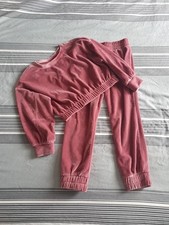 Girls velour tracksuit for sale  BEDFORD