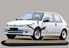 MINIATURE PEUGEOT 106 RALLYE Blanc Peugeot-106-rallye-02 en horloge na sprzedaż  Wysyłka do Poland