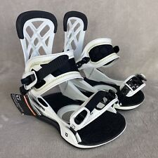 Fijaciones de snowboard Union Contact Pro para hombre talla grande blanco negro NUEVO **LEER** segunda mano  Embacar hacia Argentina