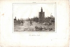 Stampa antica sevilla usato  Lecco