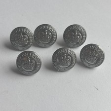 Six police buttons. for sale  BLYTH