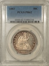 1883 proof seated for sale  Cumberland