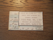 Ingresso de TV circuito fechado Sugar Ray Leonard Thomas Hearns 16/09/1981 comprar usado  Enviando para Brazil