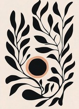 Plakat 13x18cm Kwietnik 2 Minimalistyczny , Wnętrza Styl Skandynawski, Boho, używany na sprzedaż  PL