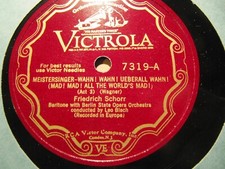 1929 FRIEDRICH SCHORR Wagner MEISTERSINGER Wahn Monolog/ Ein Kobold LEO BLECH comprar usado  Enviando para Brazil