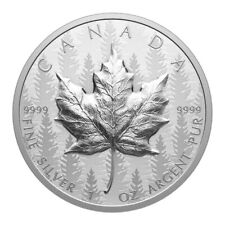 Moneda de Plata Hoja de Arce Ultra Alto Relieve 1 Oz $20 Canadá 2024, usado segunda mano  Embacar hacia Argentina