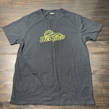 Usado, Camiseta masculina uniforme de trabalho Del Taco média preta logotipo Barco "Fresh As Del" promocional comprar usado  Enviando para Brazil