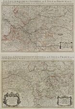 Antique map gouvernement d'occasion  Expédié en Belgium