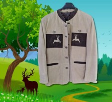 Edle trachtenlederjacke hirsch gebraucht kaufen  Großwallstadt