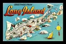 CARTÃO POSTAL DE SAUDAÇÕES DE LONG ISLAND comprar usado  Enviando para Brazil