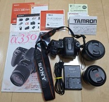 Usado, Câmera Sony DSLR Alpha 350 com kit de lentes de zoom 18-70mm e Tamron 18-200mm comprar usado  Enviando para Brazil