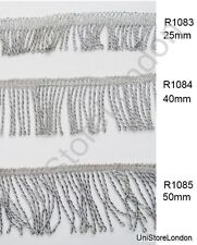 Franja de trança renda prata Mylar Selecione o tamanho 25mm ou 40mm ou 50mm  comprar usado  Enviando para Brazil