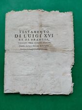 Testamento luigi xvi usato  Arezzo