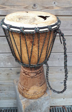 49cm oryginalny Afryka Djembe bęben drewno towar B na sprzedaż  Wysyłka do Poland