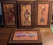 Lot tableaux africains d'occasion  Lignières