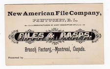 New American File Co. Lista de preços Branch Factory Montreal R.I. comprar usado  Enviando para Brazil