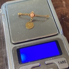 Ancienne broche carats d'occasion  Saint-Antoine-de-Breuilh
