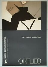 Affiche exposition ortlieb d'occasion  Chartres