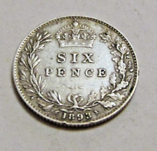 1893 sixpence queen for sale  FLEETWOOD