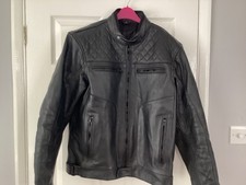 Leather bike jacket for sale  HORLEY