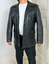 Lederjacke schwarz 60er gebraucht kaufen  Berlin