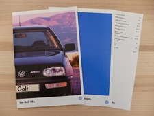 VW GOLF 3 VR6 PROSPEKT von 1996 mit Daten und Einleger BROCHURE PROSPECTUS comprar usado  Enviando para Brazil