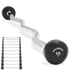 Rubber fixed barbell for sale  USA