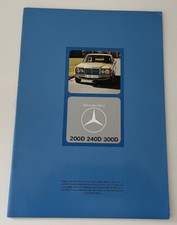 MERCEDES 200D 240D 300D 1975 W123 BROCHURE PROSPEKT FOLDER na sprzedaż  PL