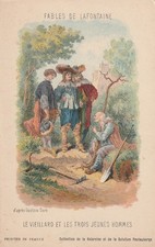 Cpa fable fontaine d'occasion  Maignelay-Montigny