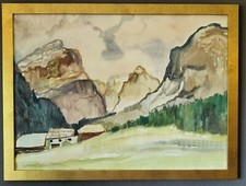 Gemälde aquarell corvara gebraucht kaufen  München