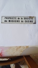 Plaque émaillée casino d'occasion  Épinac