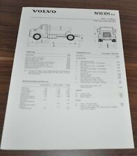 1984 Volvo N10 XH Caminhão Especificação Folheto Prospekt Brasil comprar usado  Enviando para Brazil