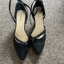 Medium heel black for sale  MANCHESTER