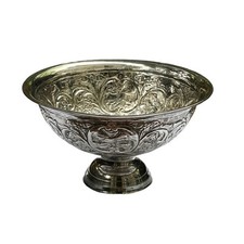 Tigela de frutas e perfuradas de aço inoxidável - 13,5" de diâmetro, 7,5" de altura comprar usado  Enviando para Brazil