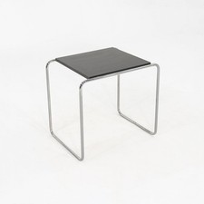 Mesa lateral/final alta anos 1990 Marcel Breuer Thonet Laccio laminado preto 2x disponível comprar usado  Enviando para Brazil