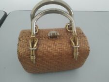 Borsa vintage vimini usato  Palermo