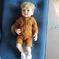 Usado, Boneca bebê vinil realista 55cm, macia, posável, inclui roupa, estado perfeito comprar usado  Enviando para Brazil