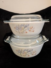 Blue iris pyrex for sale  PETERBOROUGH