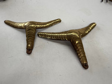 Pair old brass for sale  SUNDERLAND