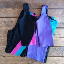 Usado, Dois conjuntos femininos vintage anos 80 Pro Spirit regata e shorts de bicicleta roupas ativas médias *A comprar usado  Enviando para Brazil