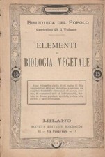 Elementi biologia vegetale. usato  Italia