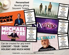 Personalised ticket theatre for sale Personalised ticket theatre for sale  WOLVERHAMPTON