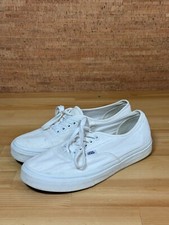 Tênis de Skate Masculino VANS Autêntico Baixo Clássico Verdadeiro Lona Branca Tamanho 9 comprar usado  Enviando para Brazil